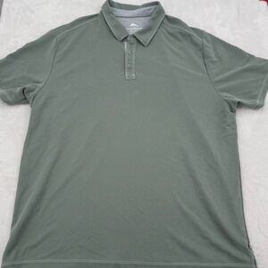Tommy Bahama Performance Polo Shirt Short Sleeve Sage Green XXL Tencel Blend Men
